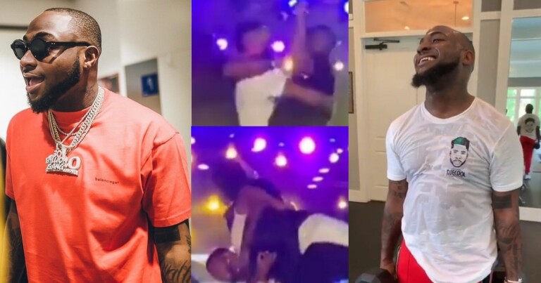 Davido: en plein concert, le chanteur se fait attaquer par un « fan inconditionnel »  (vidéo)