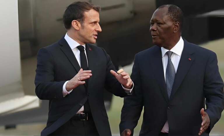 Emmanuel Macron et Alassane Ouattara