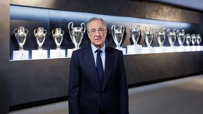 Le prÃ©sident du Real Madrid, Florentino PÃ©rez