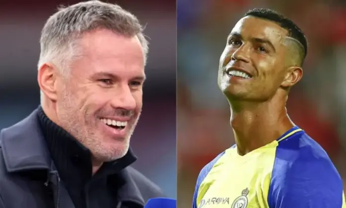 Jamie Carragher et Cristiano Ronaldo